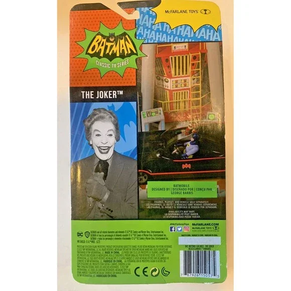 Mcfarlane Batman Retro 66 Classics TV1960s Villain's Lair Joker Riddler Lot